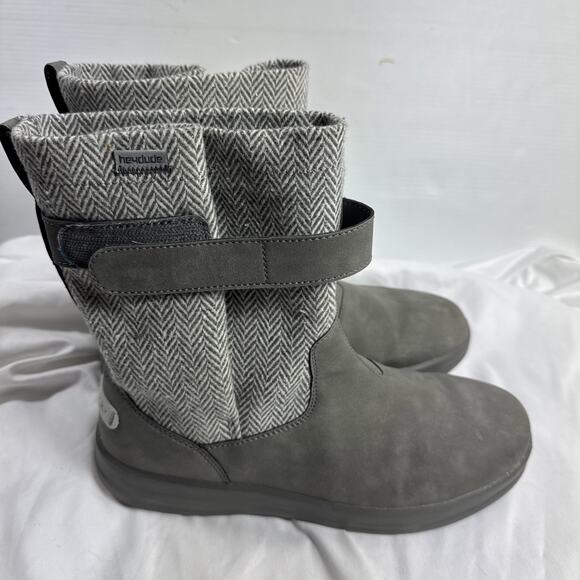 Hey Dude Women’s Robin Gray Pull-On Boots Sz 10/EU 41 Slip On Adjustable EUC - Picture 3 of 8